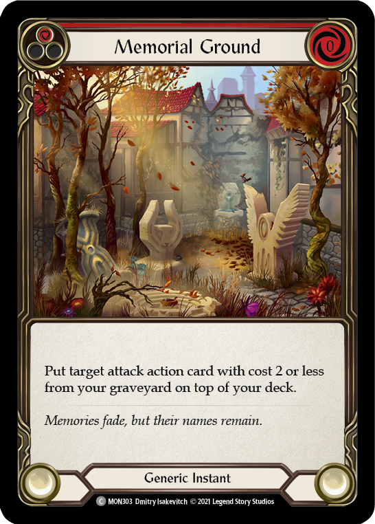 Memorial Ground (Red) [MON303] 1st Edition Normal