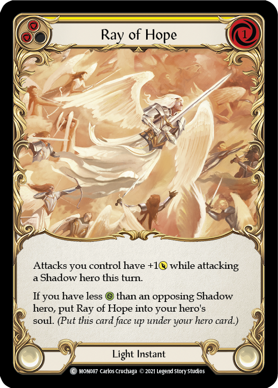 Ray of Hope (Rainbow Foil) [MON087-RF] 1st Edition Rainbow Foil