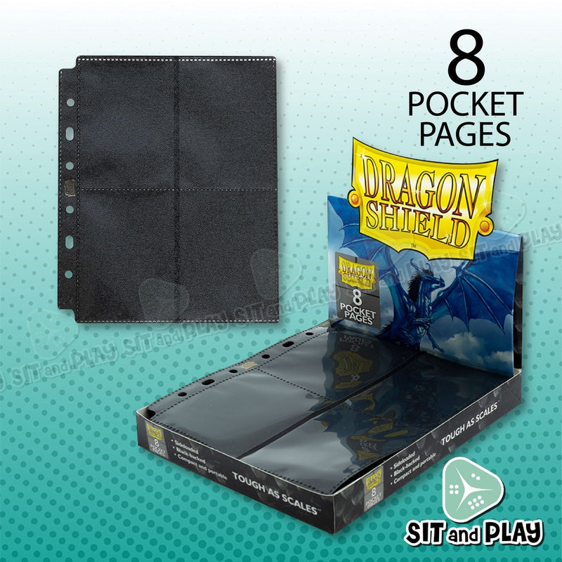 Dragon Shield 8 Pocket Pages Sideload (Non Glare)