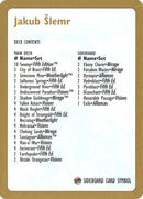Jakub Šlemr Decklist [World Championship Decks 1997]