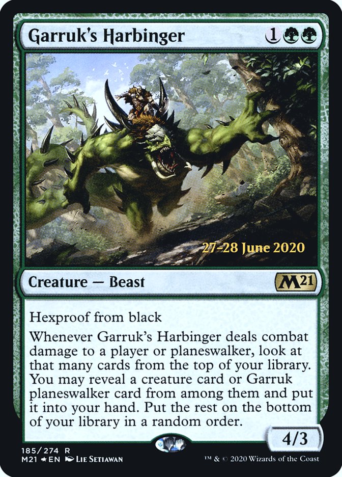 Garruk's Harbinger  [Core Set 2021 Prerelease Promos]