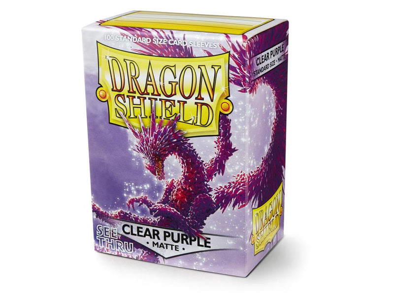 Dragonshield Sleeves 100 ct Standard - Clear Purple Matte