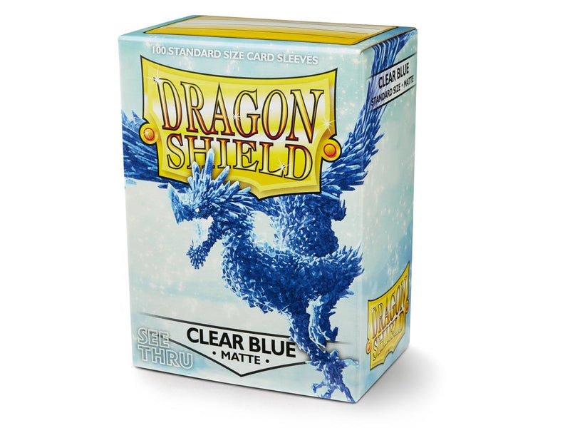 Dragonshield Sleeves 100 ct Standard - Clear Blue Matte