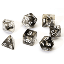Dice Set - Cloud Black Translucent Acrylic
