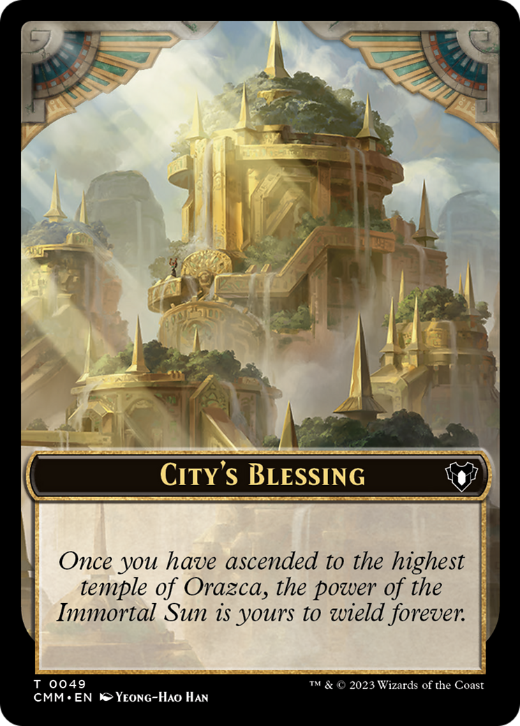 City's Blessing Token [Commander Masters Tokens]