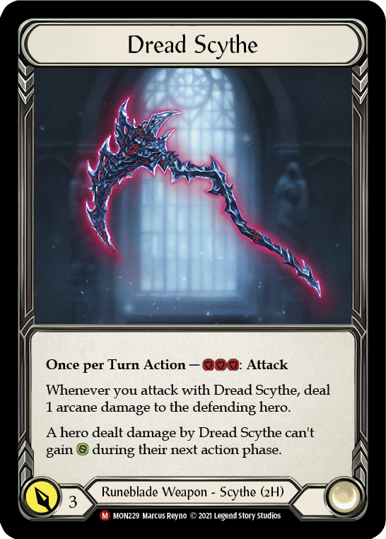 Dread Scythe (Cold Foil) [MON229-CF] 1st Edition Cold Foil