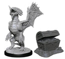 D&D Nolzur's Miniatures - Bronze Dragon Wyrmling & Pile of Sea Found Treasure