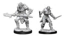 D&D Nolzurs Miniatures - Bugbear Barbarian Male and Bugbear Rogue Female