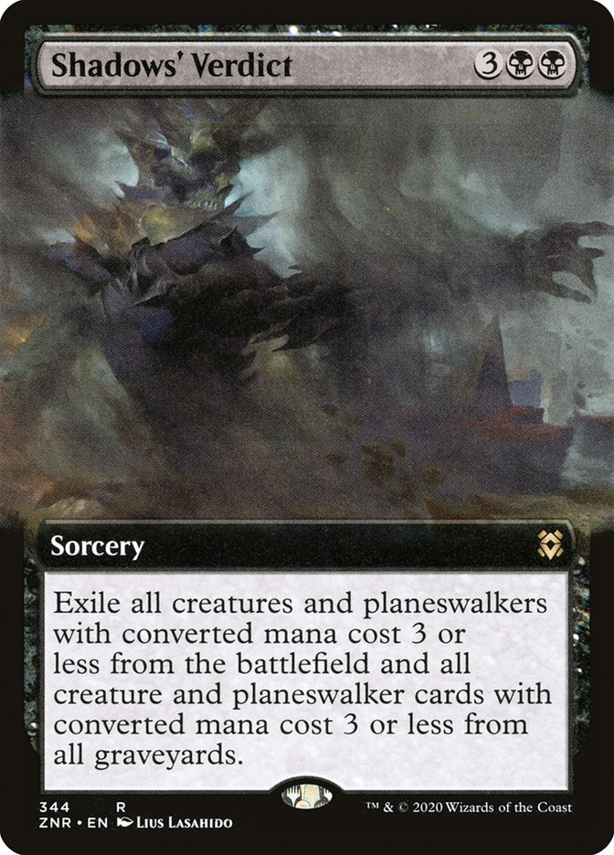 Shadows' Verdict (Extended Art) [Zendikar Rising]