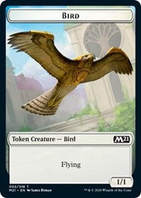 Bird // Saproling Double-sided Token [Core Set 2021 Tokens]