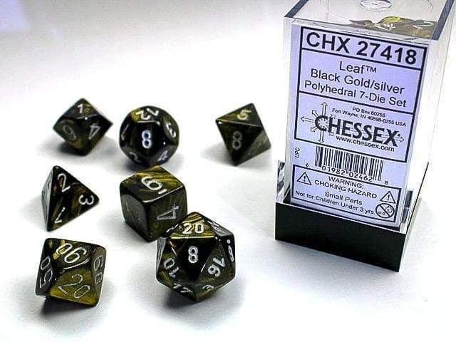Chessex Dice - Leaf Polyhedral 7-Die Set