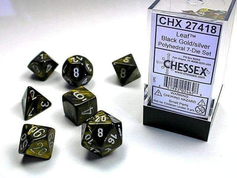 Chessex Dice - Leaf Polyhedral 7-Die Set