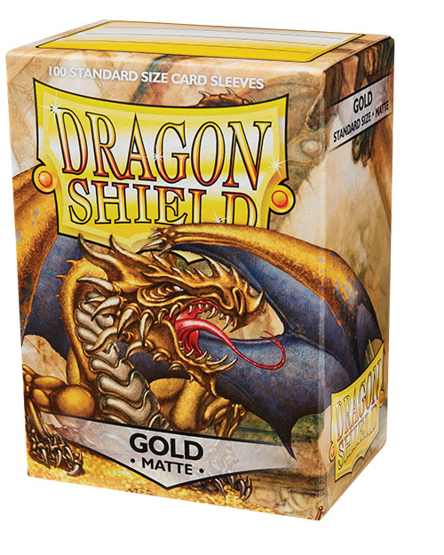 Dragonshield Sleeves 100ct Standard - Gold Matte
