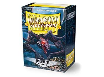 Dragonshield Sleeves 100ct Standard - Black Matte