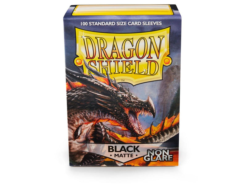 Dragonshield Sleeves 100 ct Standard - Black Non-Glare Matte