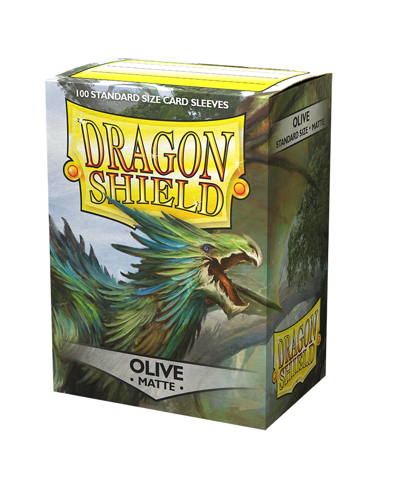 Dragonshield Sleeves 100ct Standard - Olive Matte