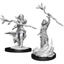D&D Miniature Figurine - Human Druid (Female)