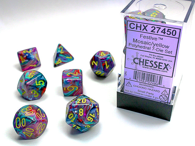 Chessex - Festive Polyhedral 7-Die Set