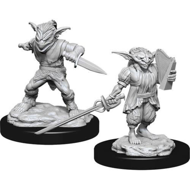 D&D Nolzurs Miniatures -Male Goblin Rogue & Female Goblin Bard