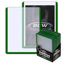 BCW Topload card holder - green border
