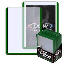 BCW Topload card holder - green border