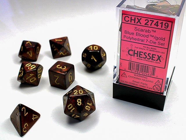 Chessex - Scarab Polyhedral 7-Die Set