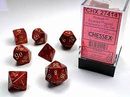 chessex - scarab polyhedral 7-die set