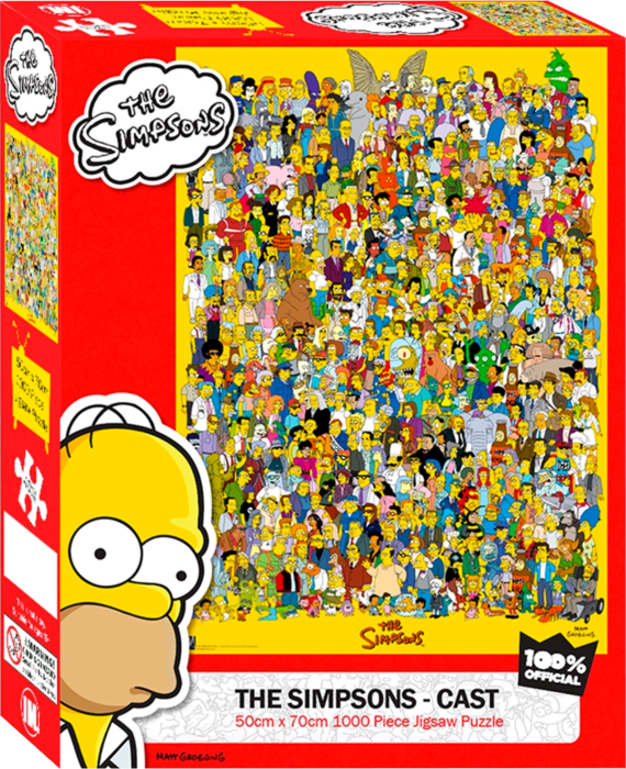 The Simpsons - Cast 1000 Piece Jigsaw