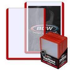 BCW Topload card holder - red border