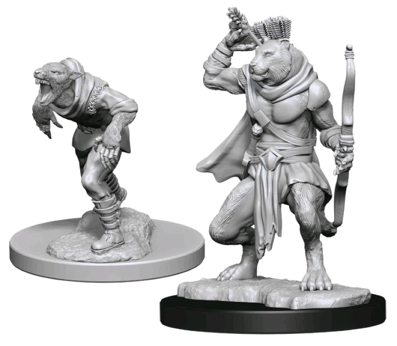 D&D Nolzur's Miniatures - Wererat & Weretiger